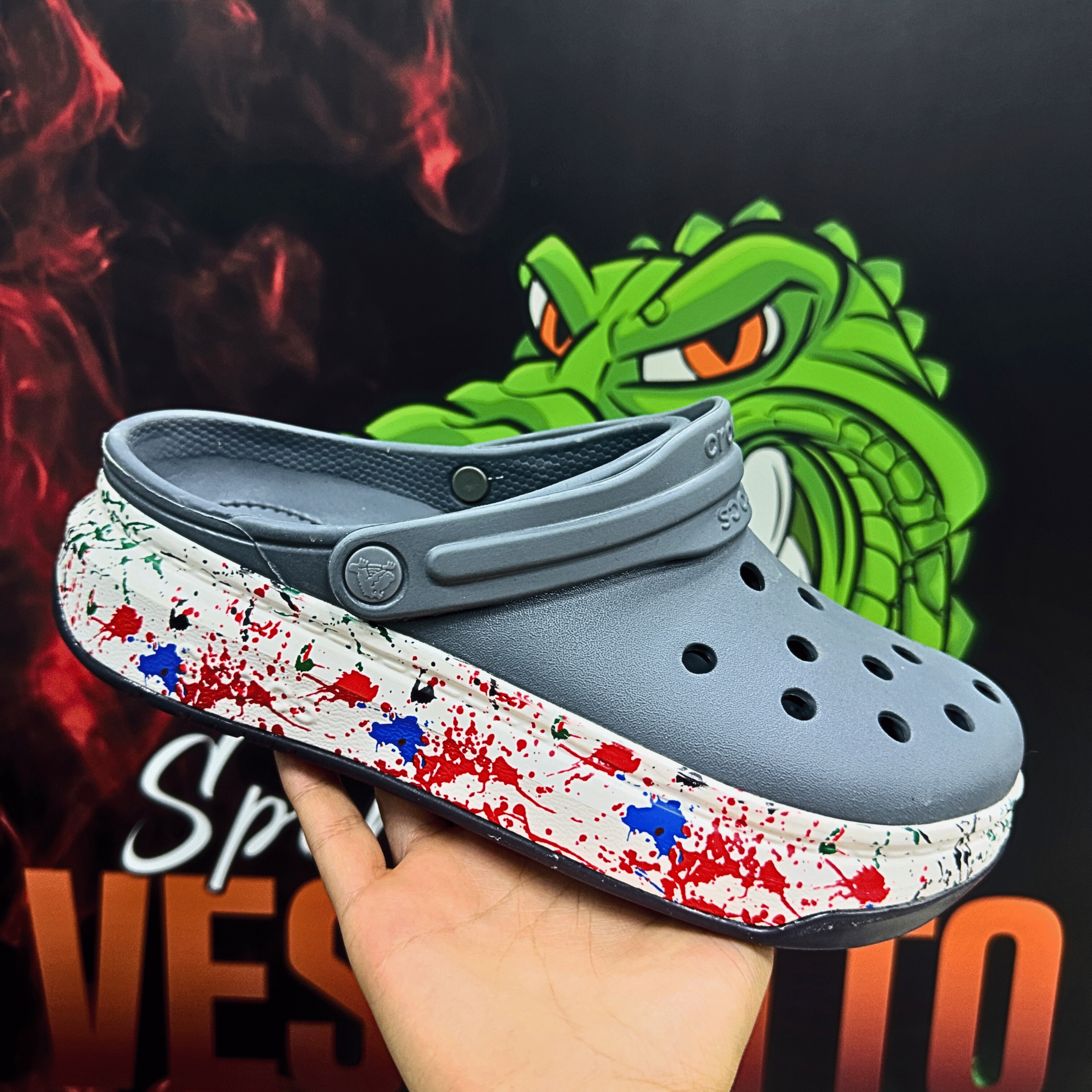Crocband Force Chispa Gris