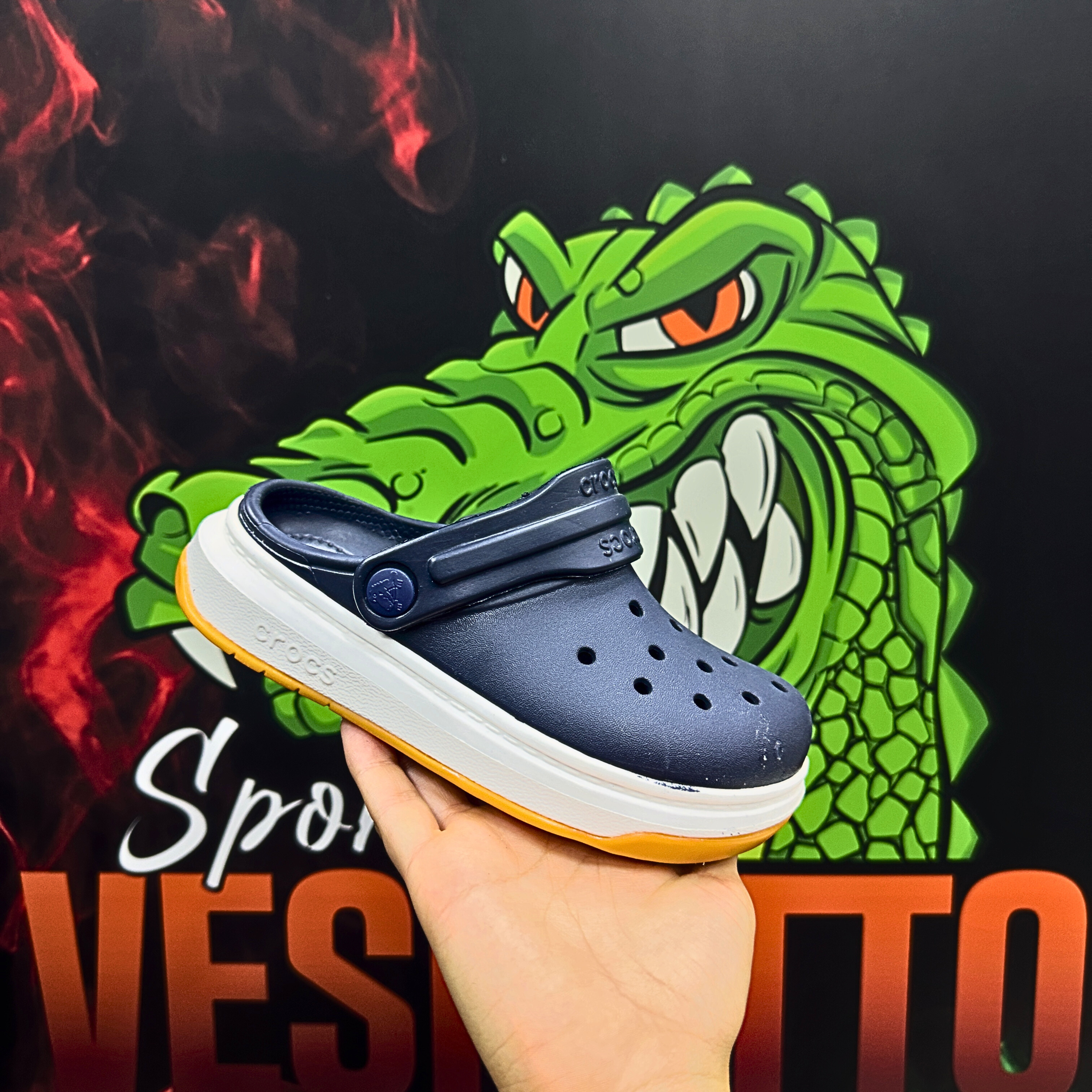 Crocband Force Navy (Kids)