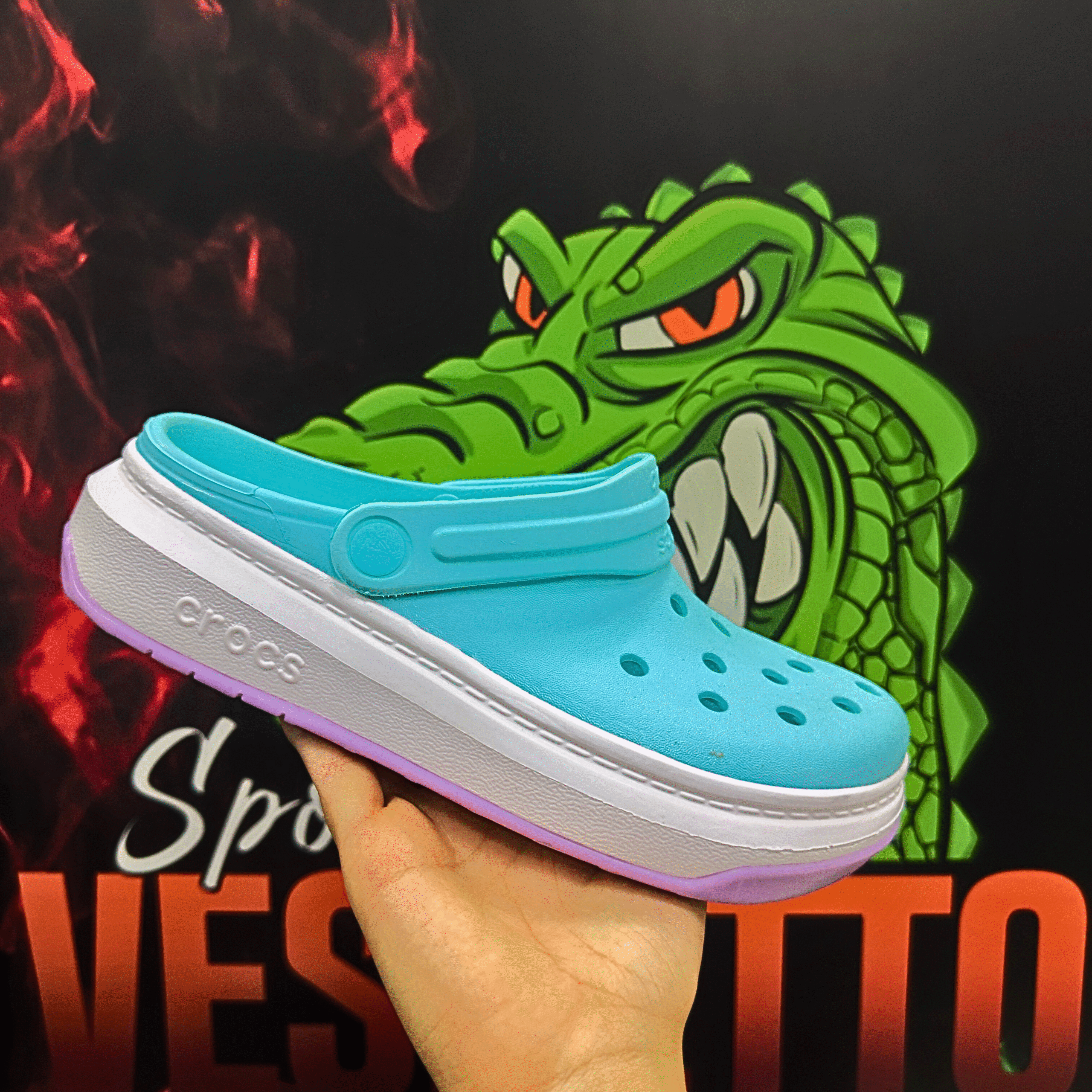 CrocBand Force Azul Lila