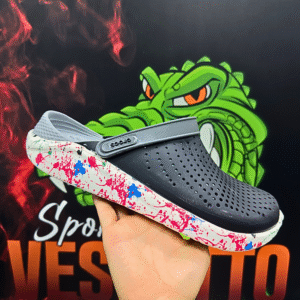 Crocs LiteRide Negra‑Gris Chispa