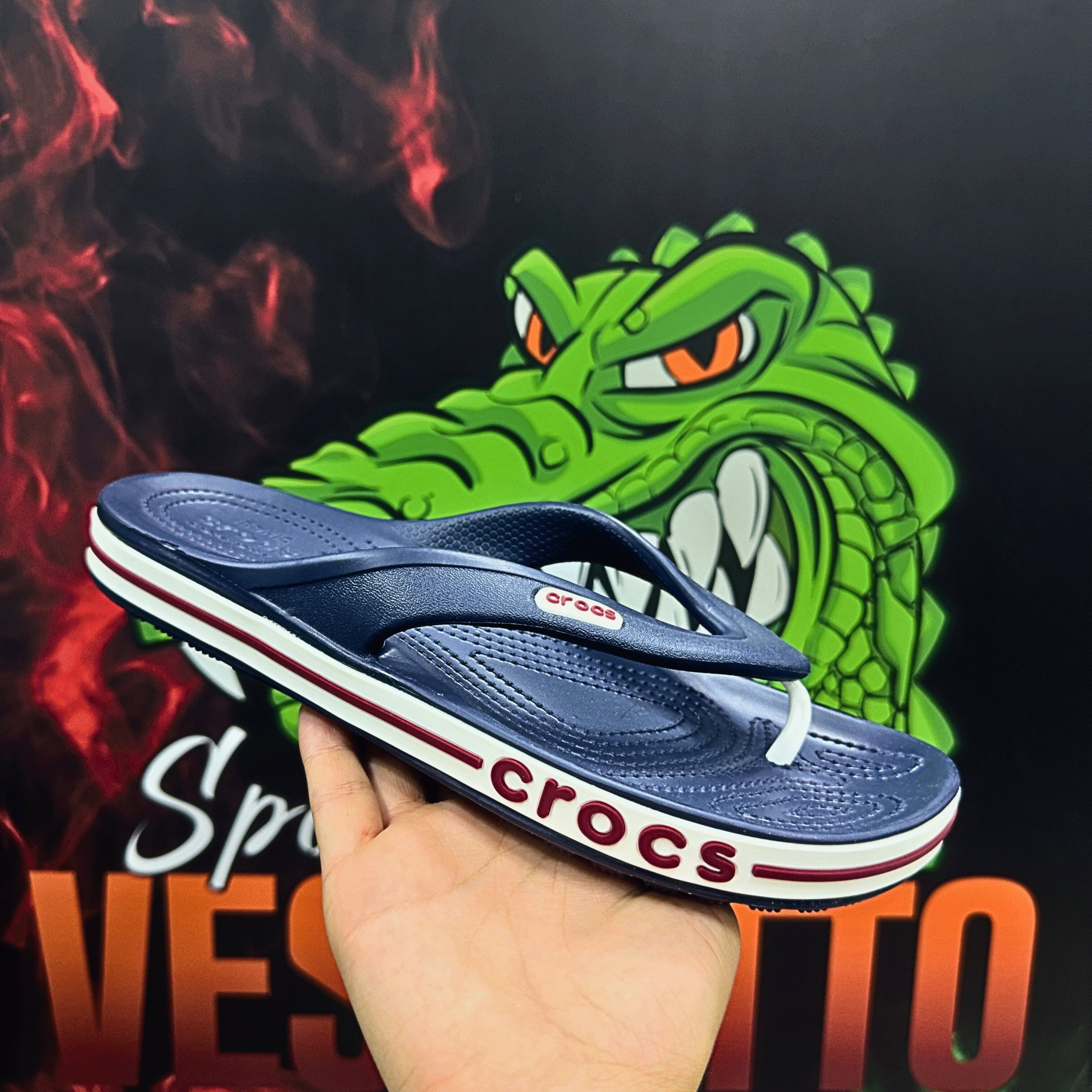 Crocs Classic “Playera” Navy Roja