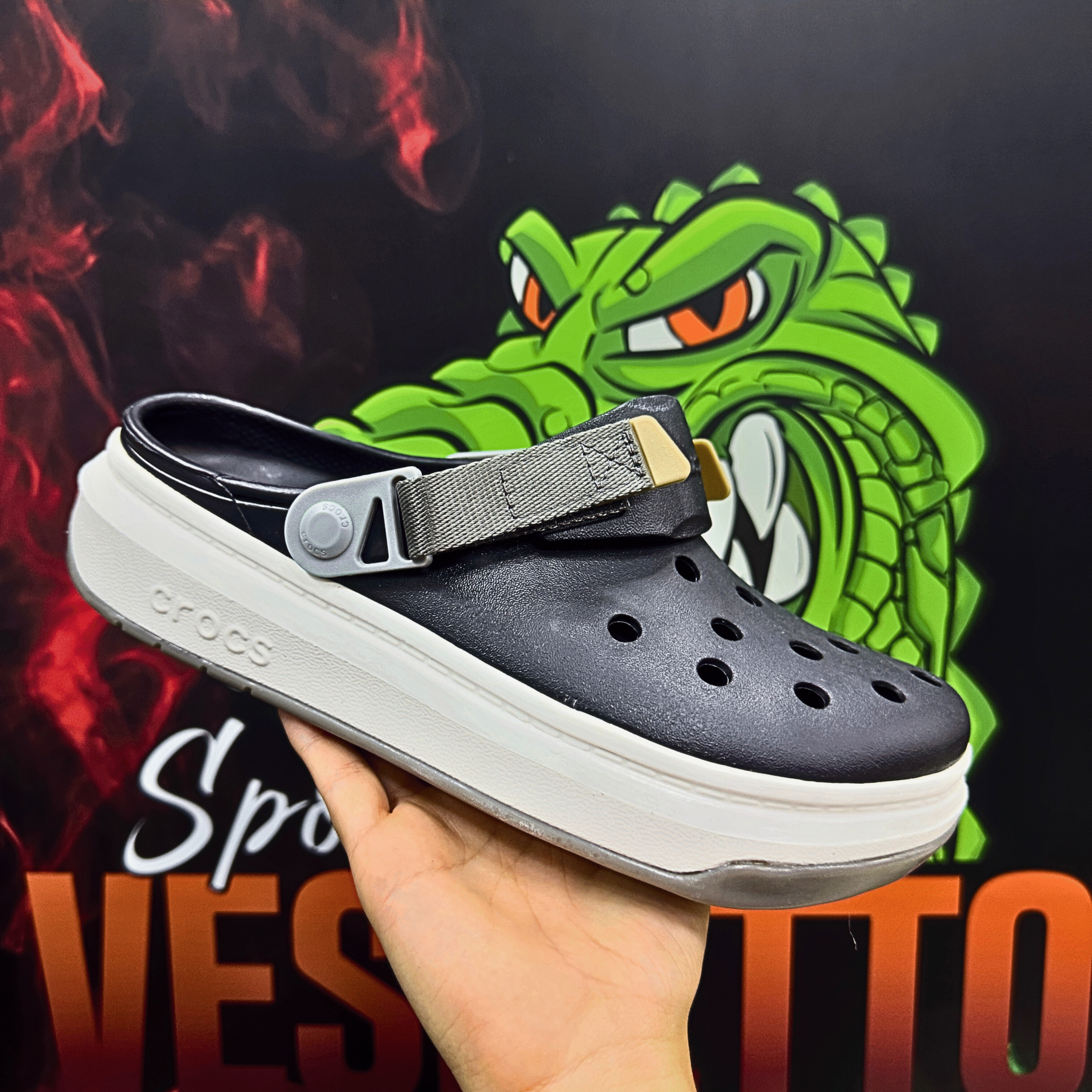 CrocBand Force Correa Negra