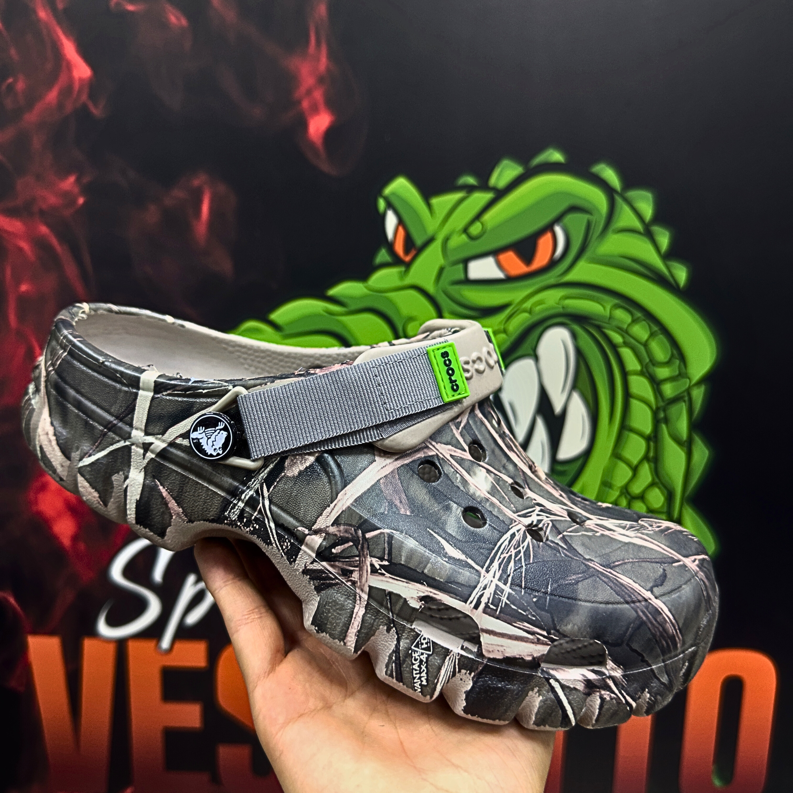 Crocs Off‑Road Café y Verde